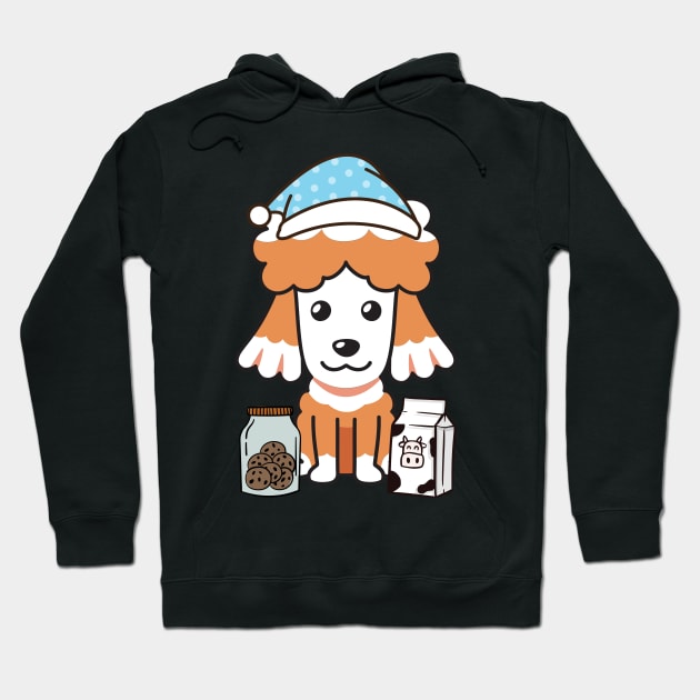 Funny poodle is having a midnight snack Hoodie by Pet Station